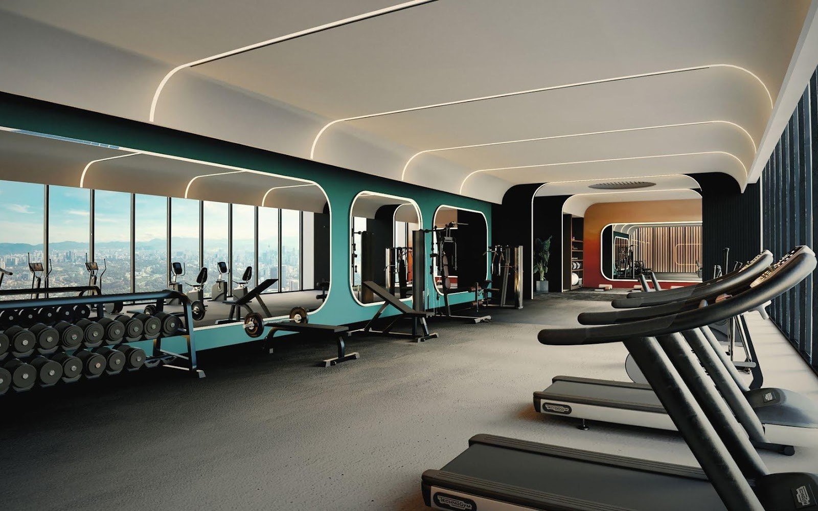 Parkside Residences sky gym: artist's impression