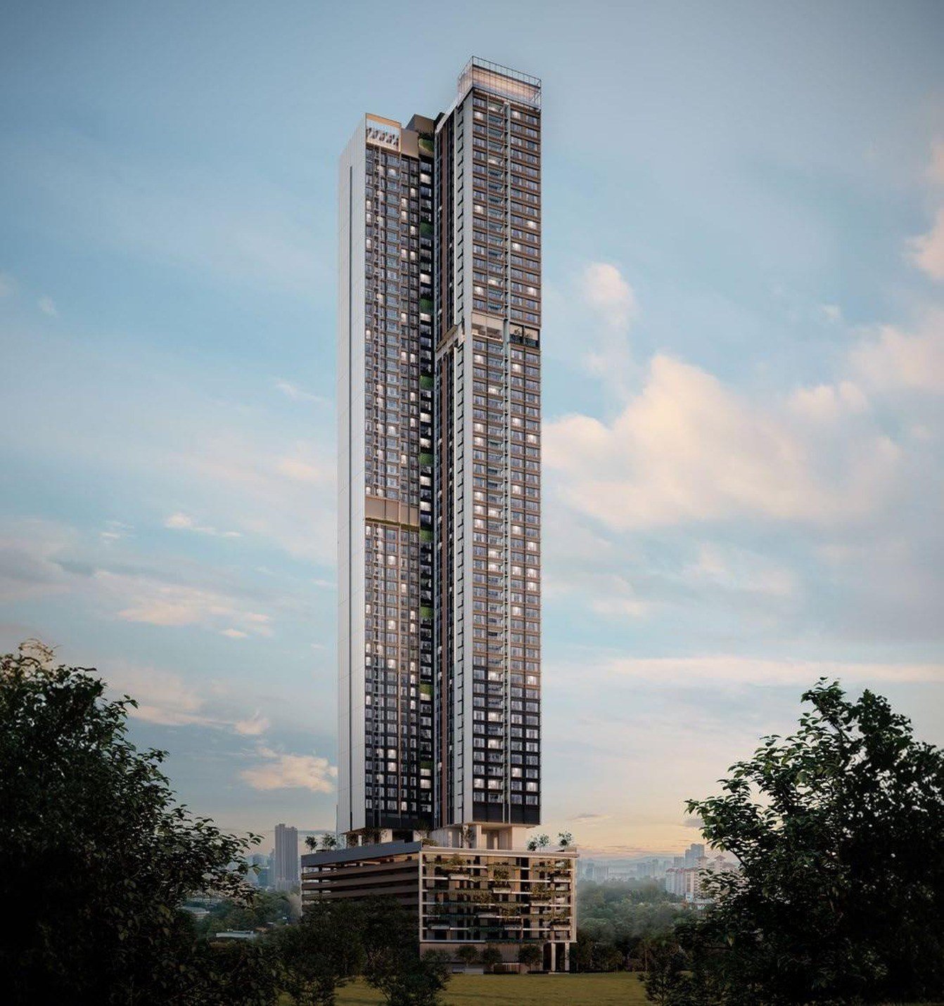 Parkside Residences 62-storey tower: artist's impression
