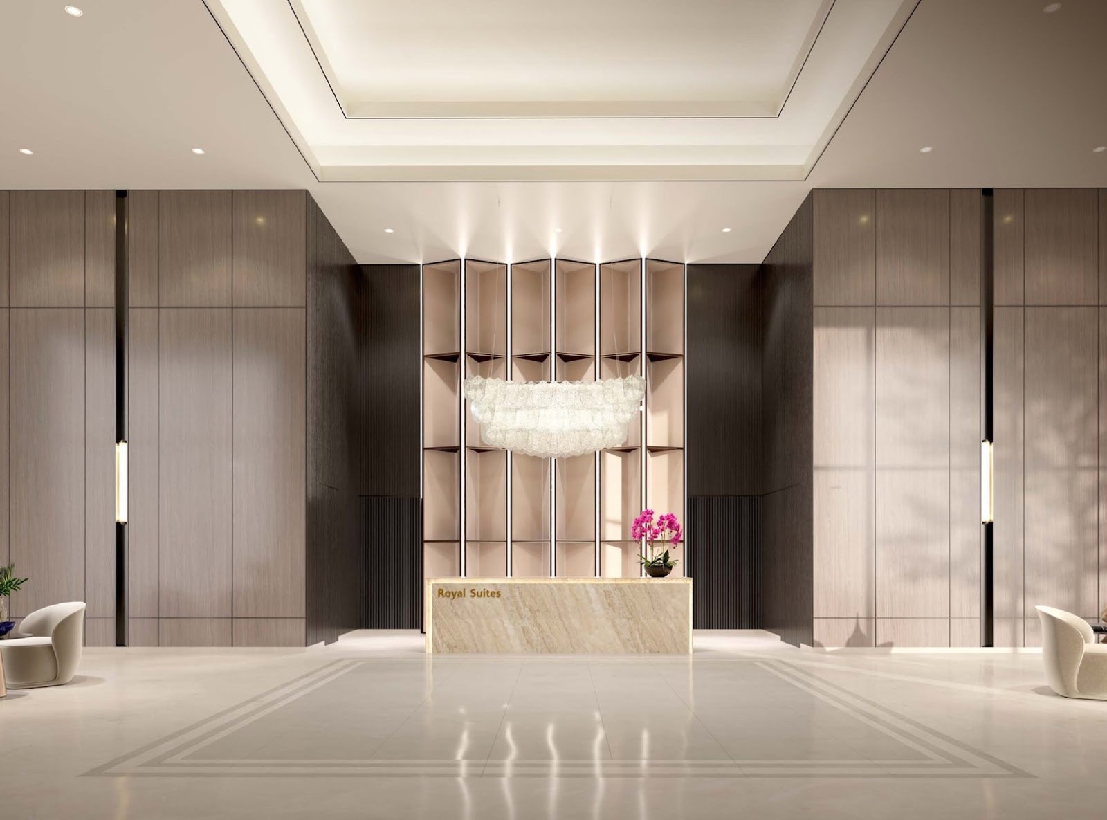 Pavilion Damansara Heights Royal Suites residents' lobby: artist's impression