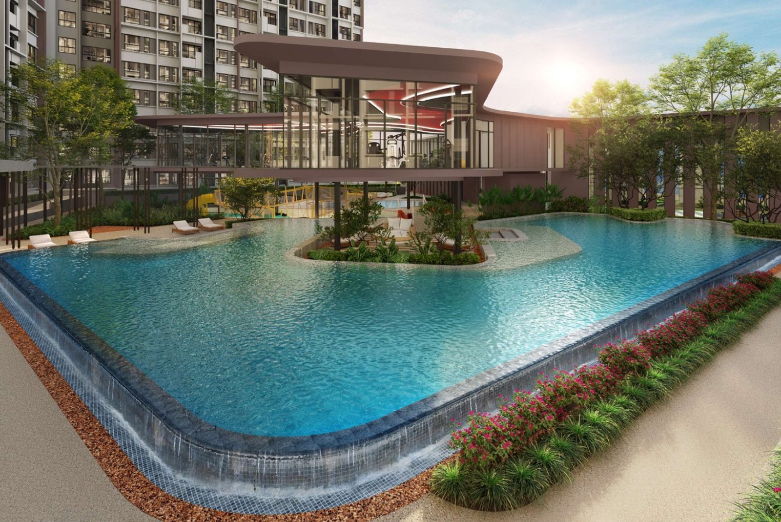 The Queenswoodz leisure pool: artist's impression