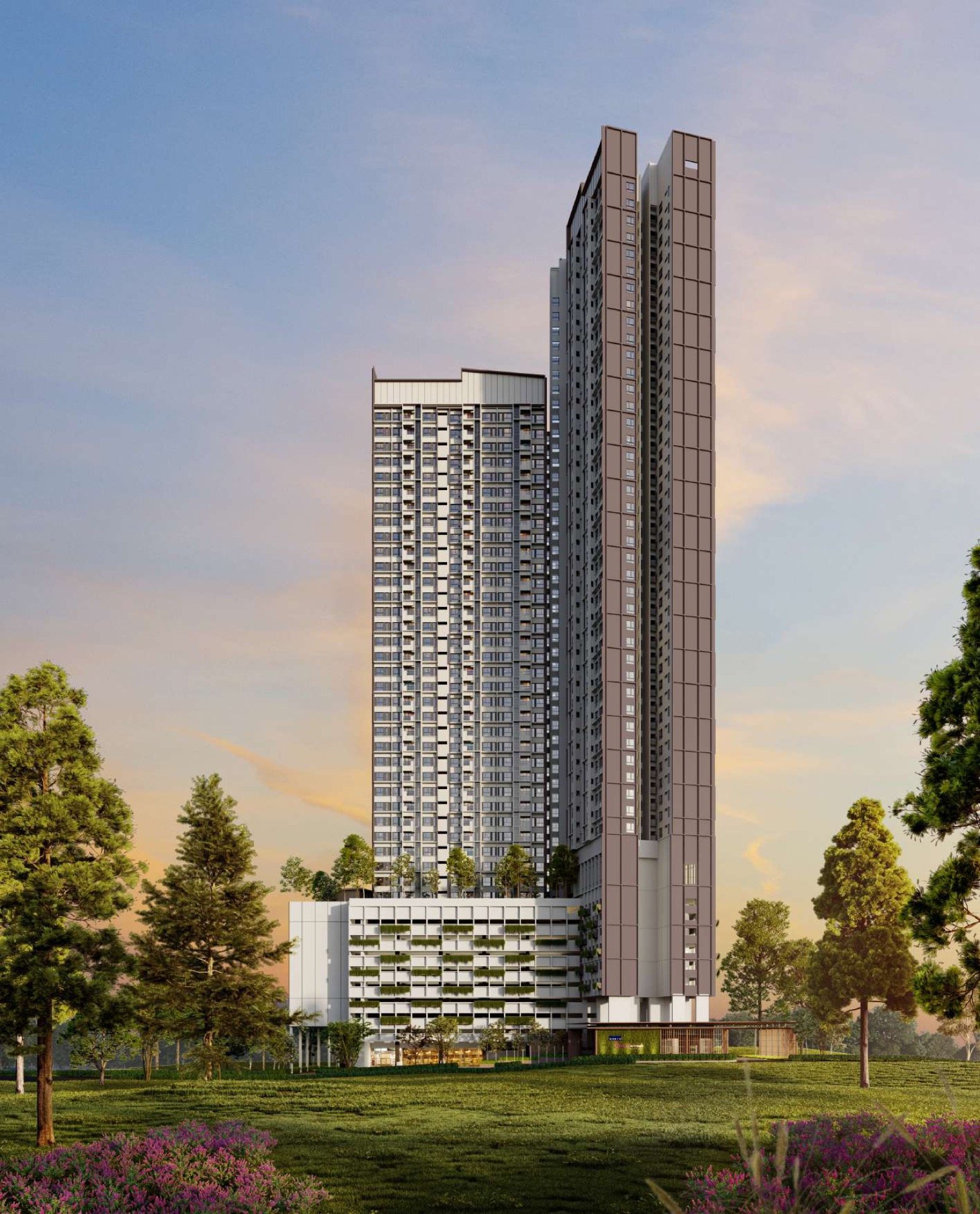 The Queenswoodz, Bukit Jalil: artist's impression of the two towers