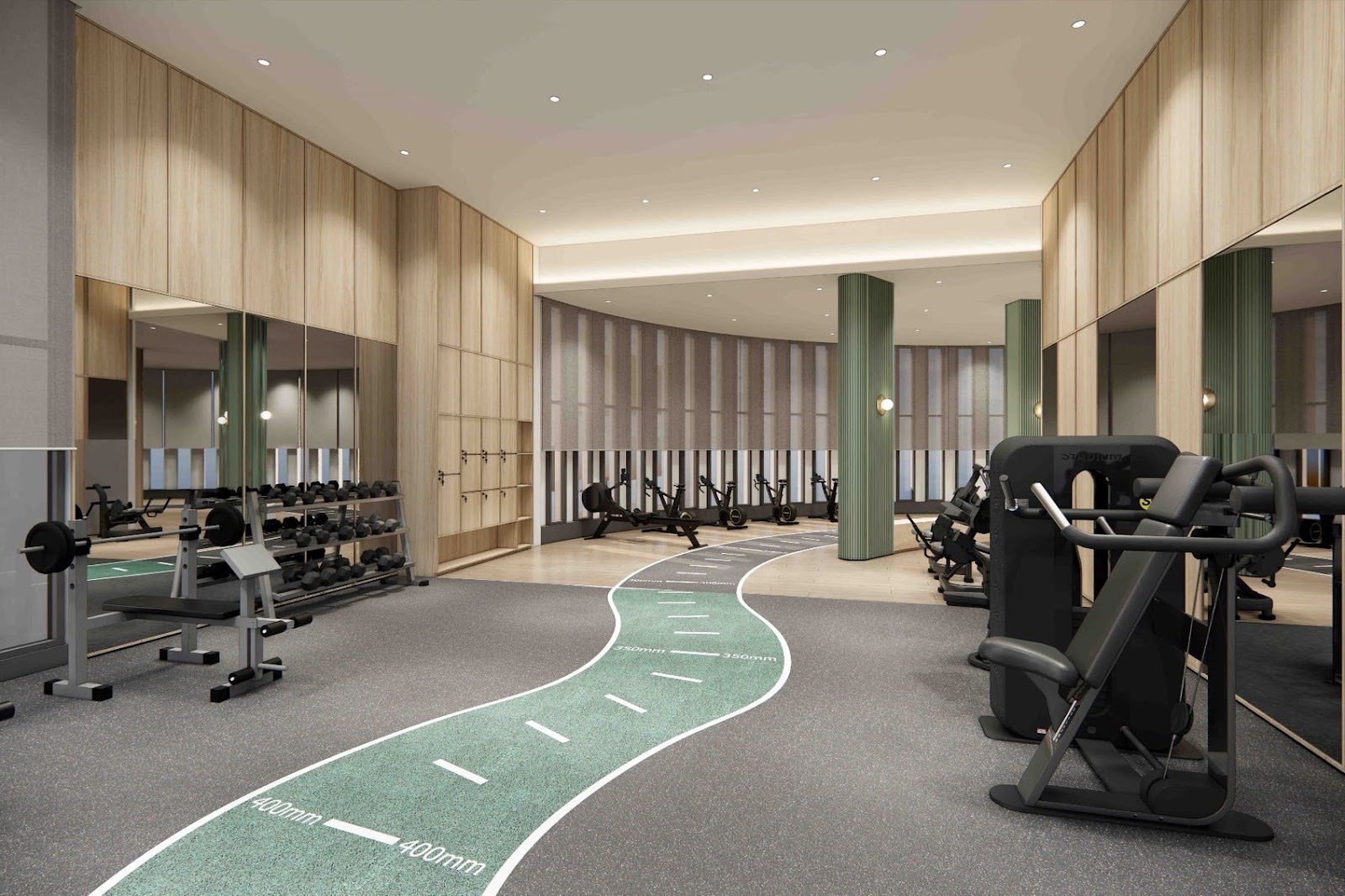 Ren Residence gym: artist's impression