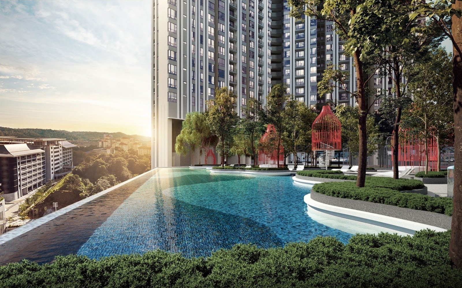 Ren Residence infinity pool: artist's impression