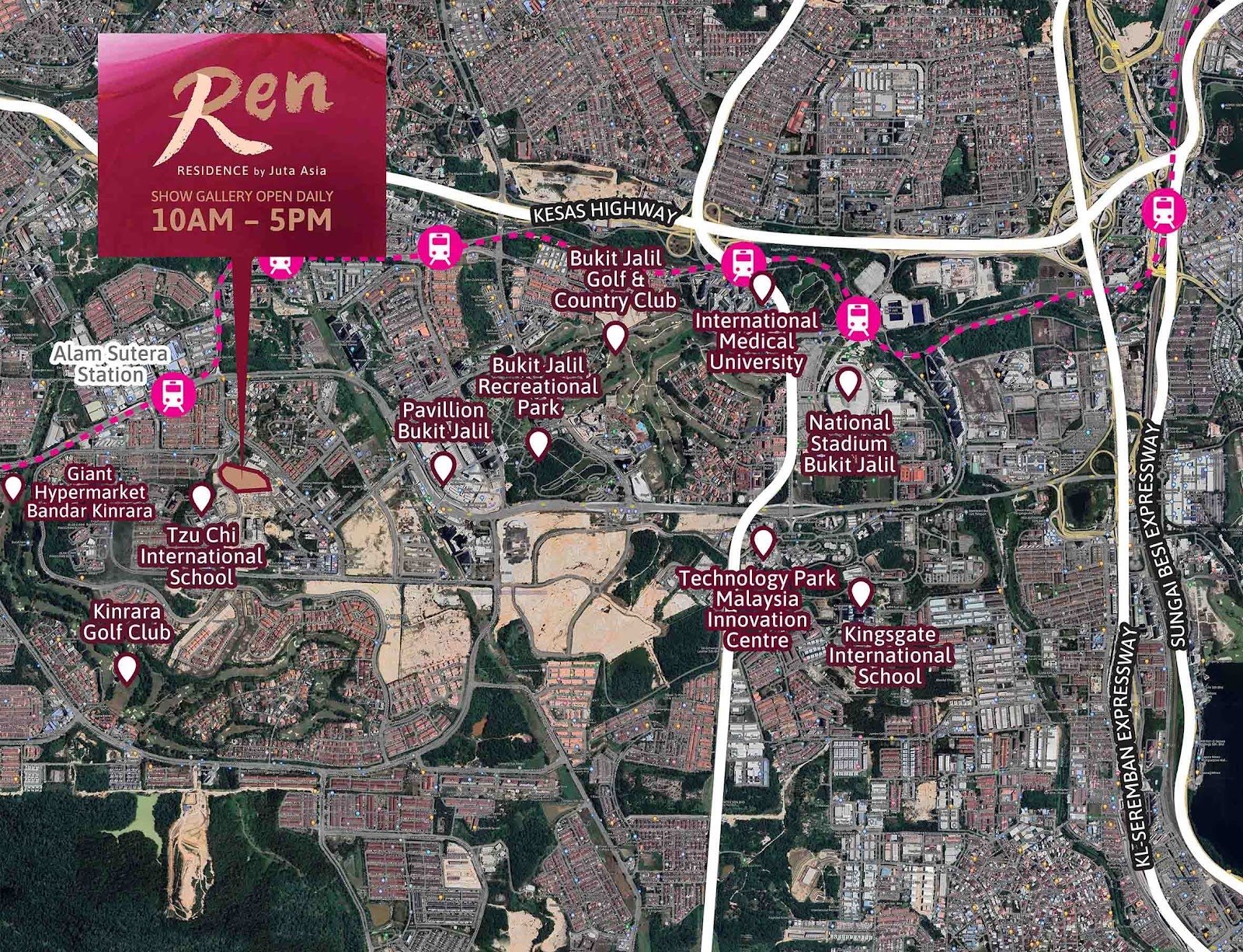Ren Residence location map