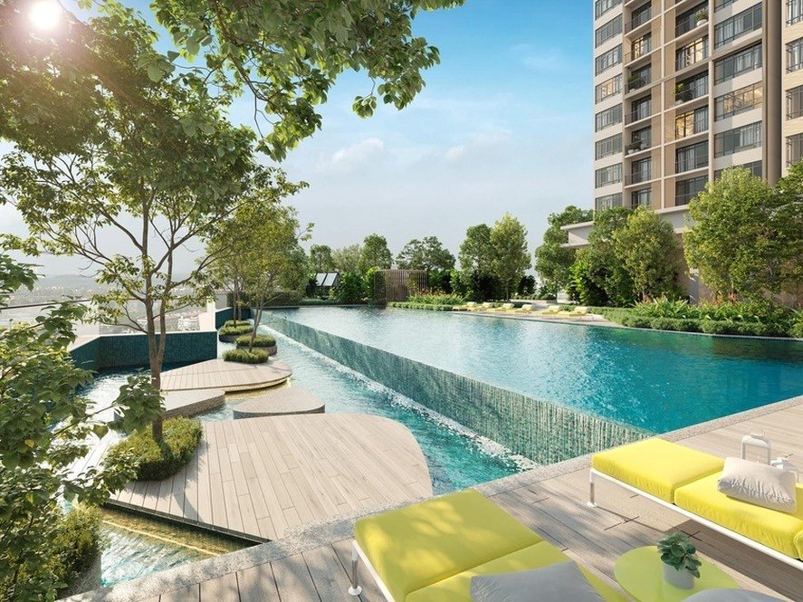 River Park Bangsar South infinity lap pool: artist's impression