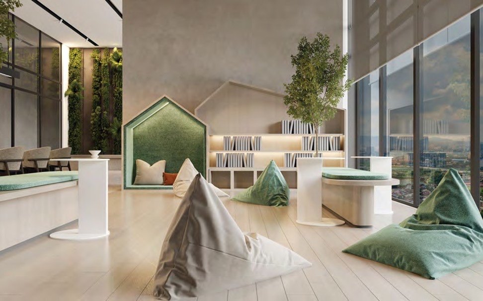 River Park Bangsar South reading room: artist's impression