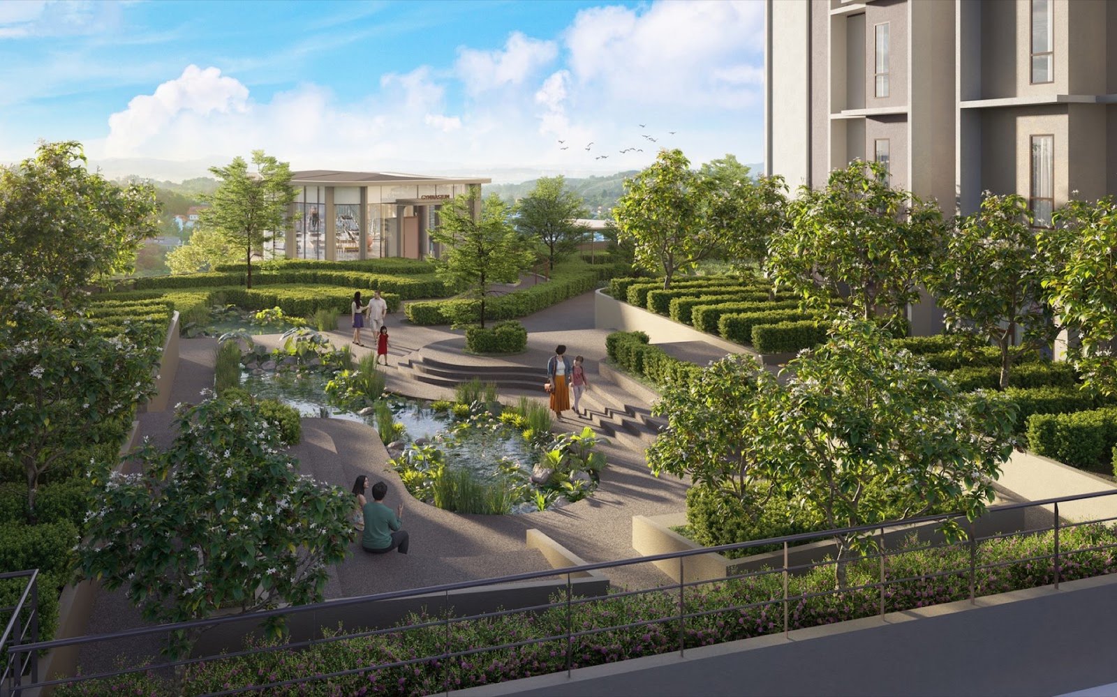 Senna Heights landscaped garden: artist's impression