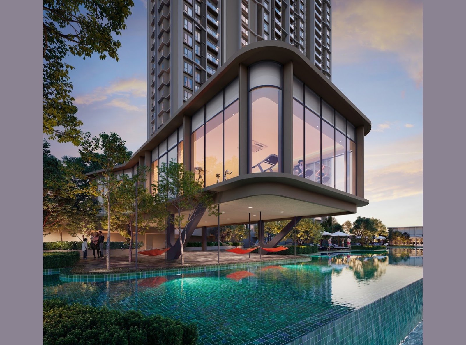 Senna Heights poolside pavilion: artist's impression