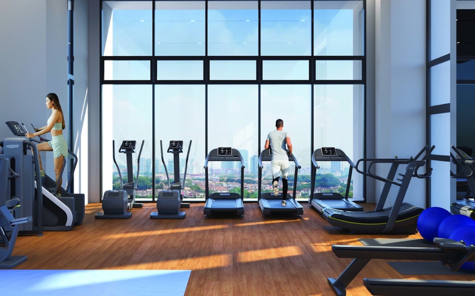 Stellar Damansara gym with glass walls: artist's impression