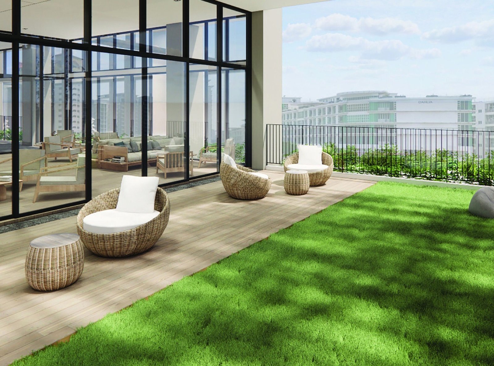 Stellar Damansara sky lounge and lawn: artist's impression