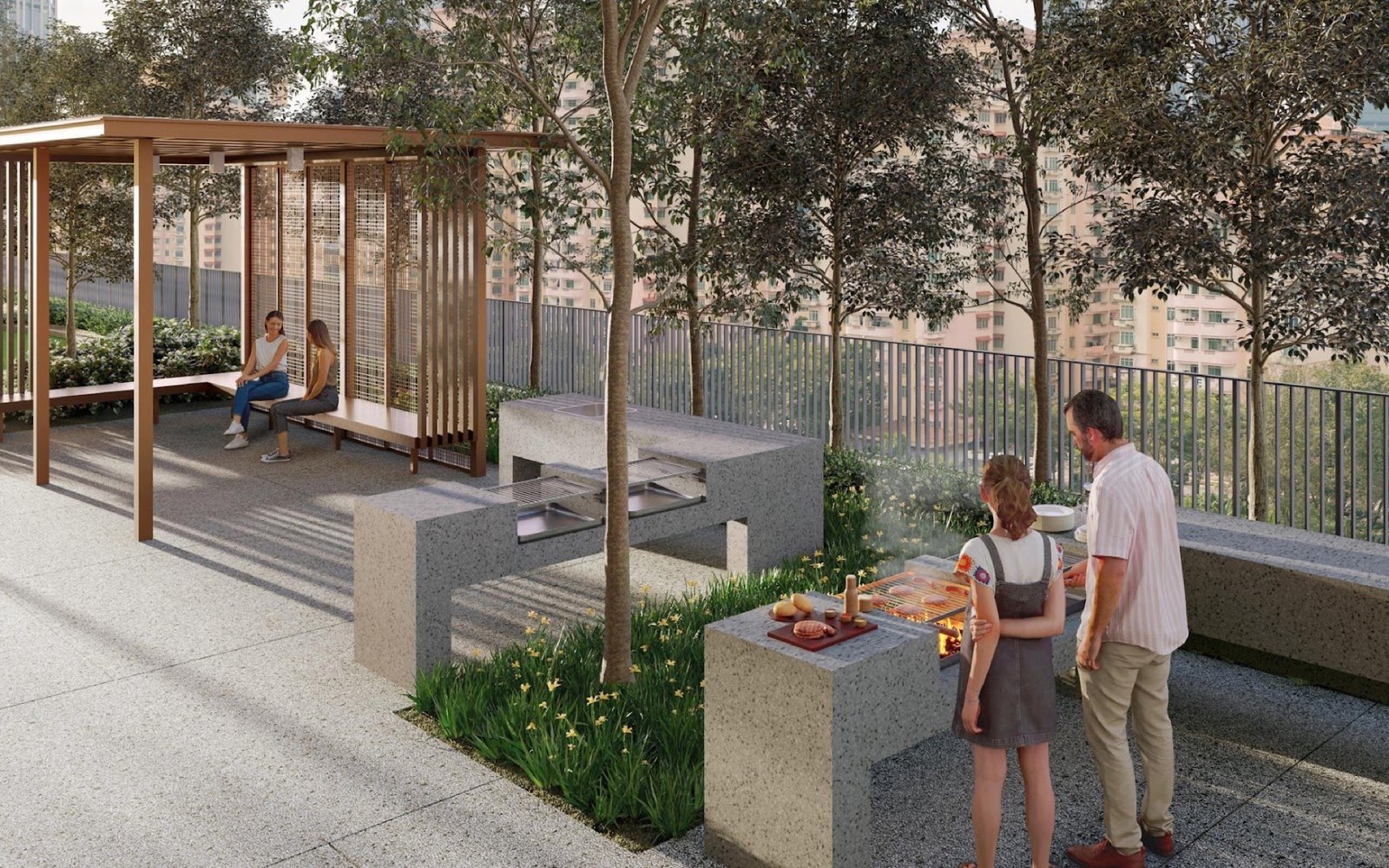 Stellaris @ Riana Dutamas barbecue terrace: artist's impression