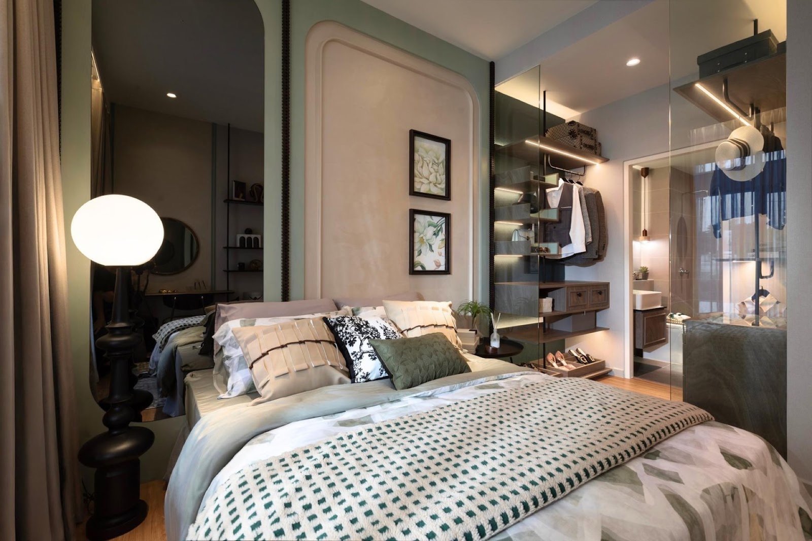 Stellaris @ Riana Dutamas show unit bedroom with wardrobe