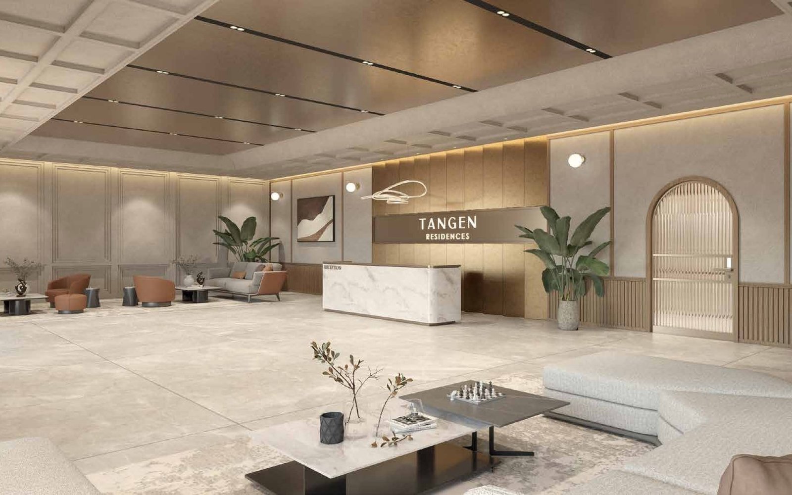 Tangen Residences lobby: artist's impression
