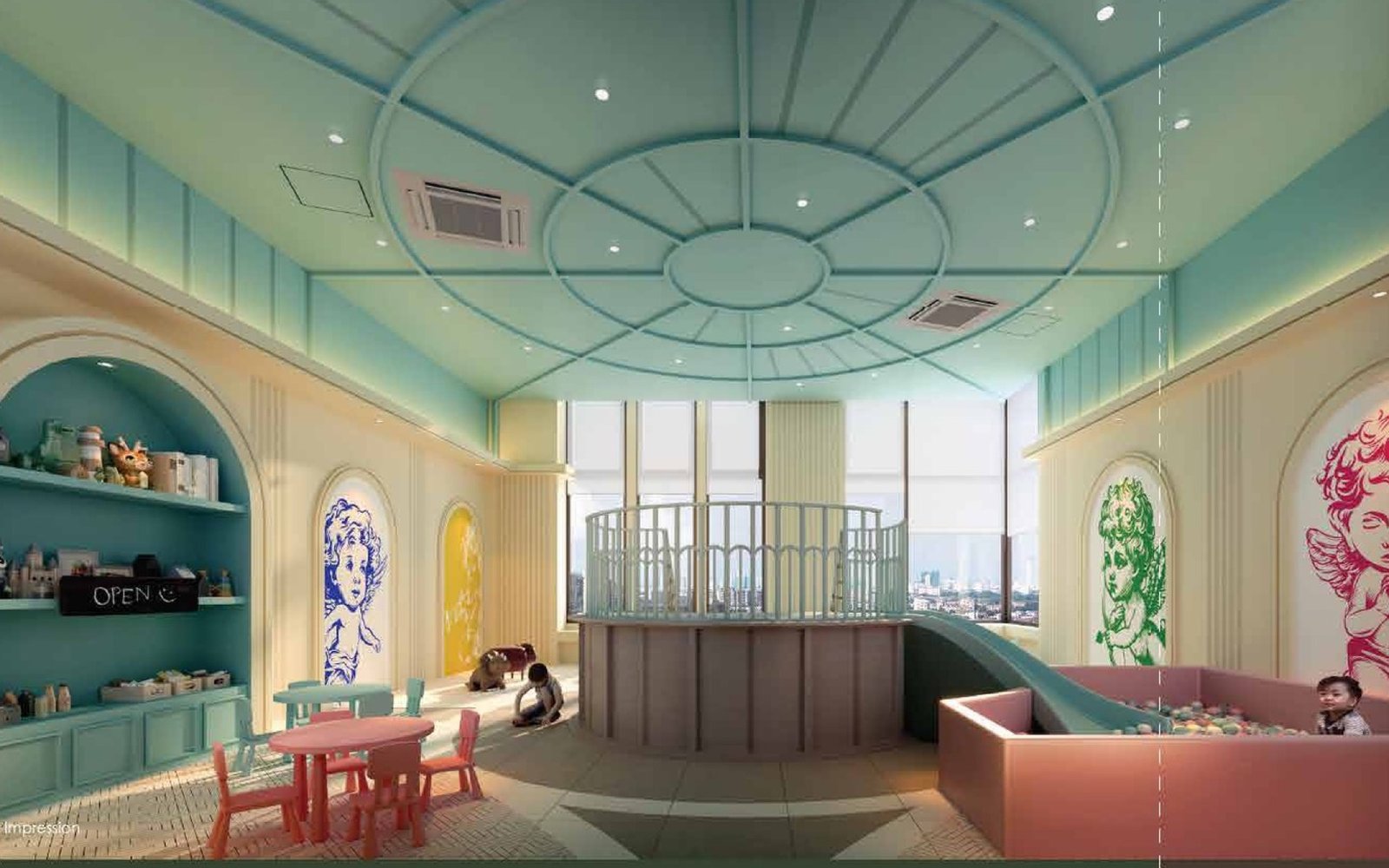 The Aldenz children's play room: artist's impression