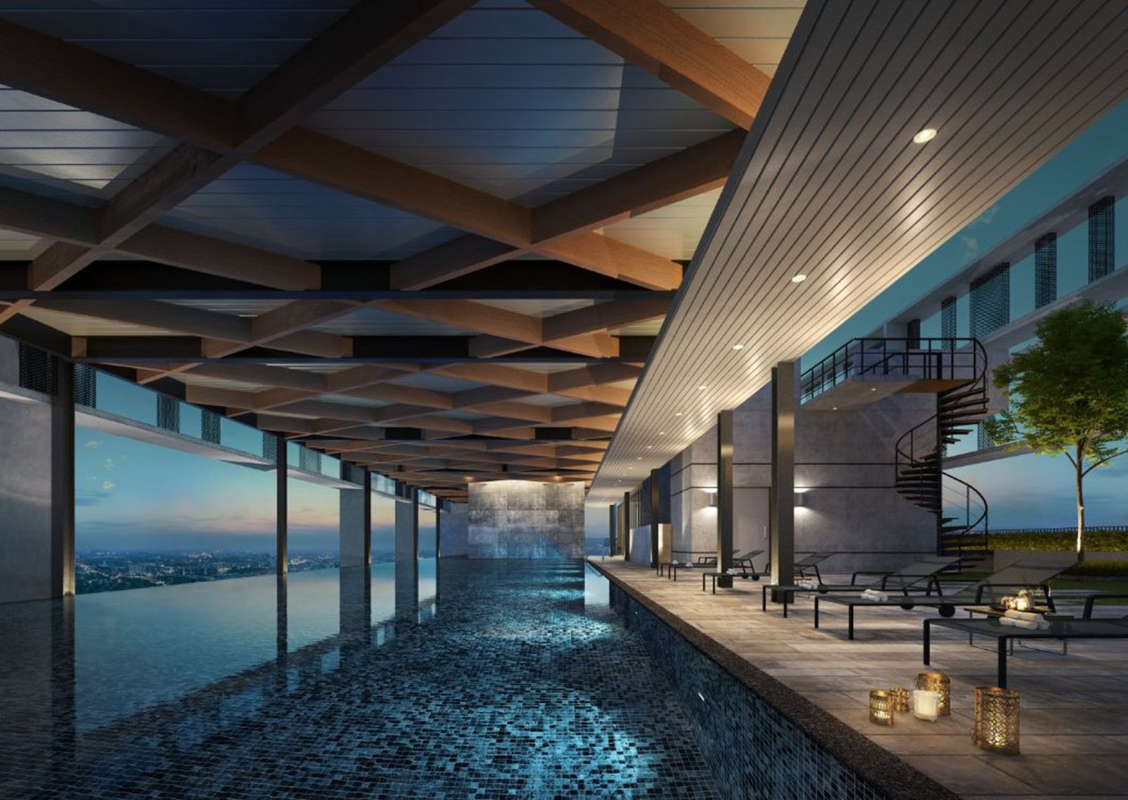 The Aldenz pool deck lounge: artist's impression