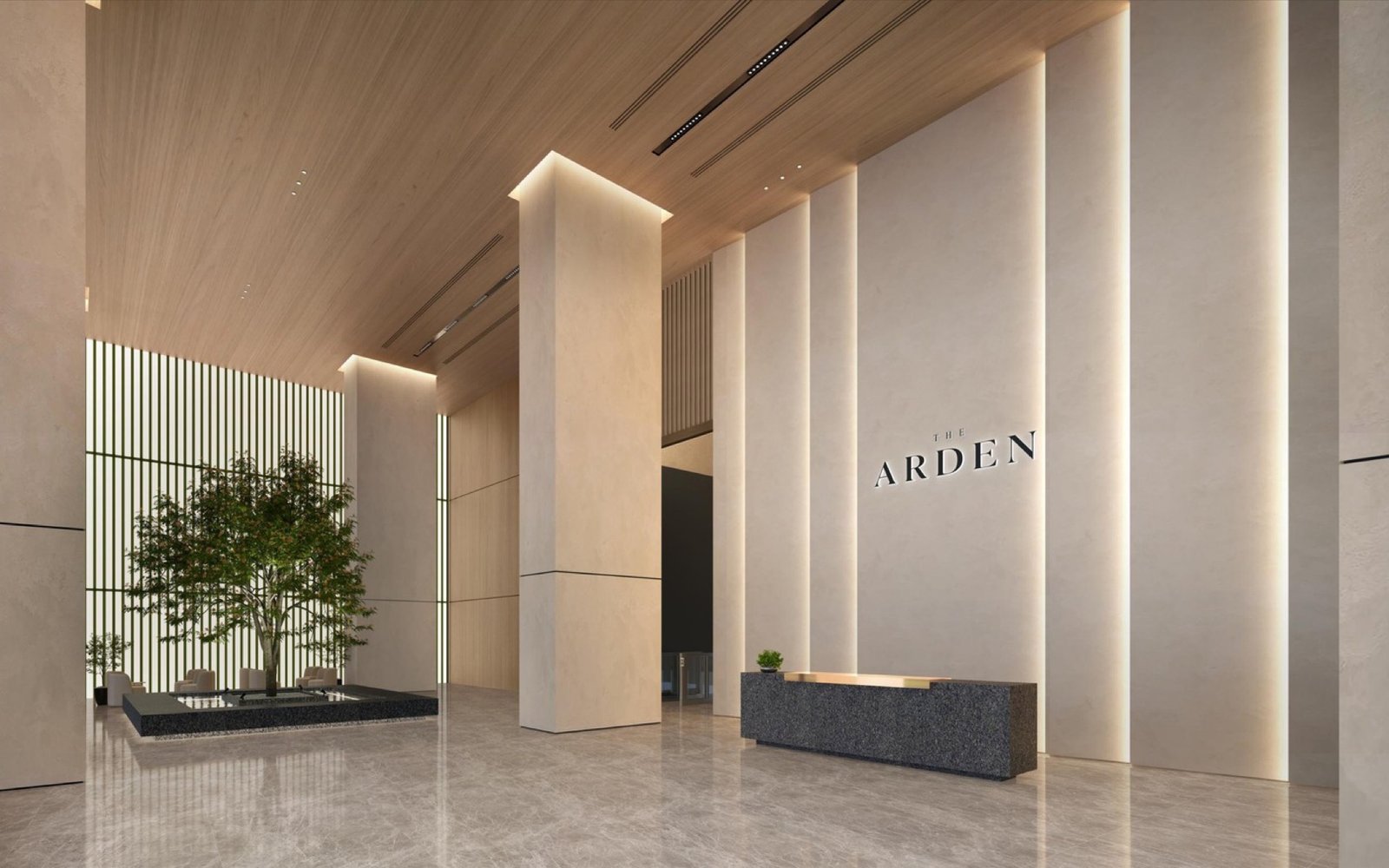 The Arden lobby: artist's impression