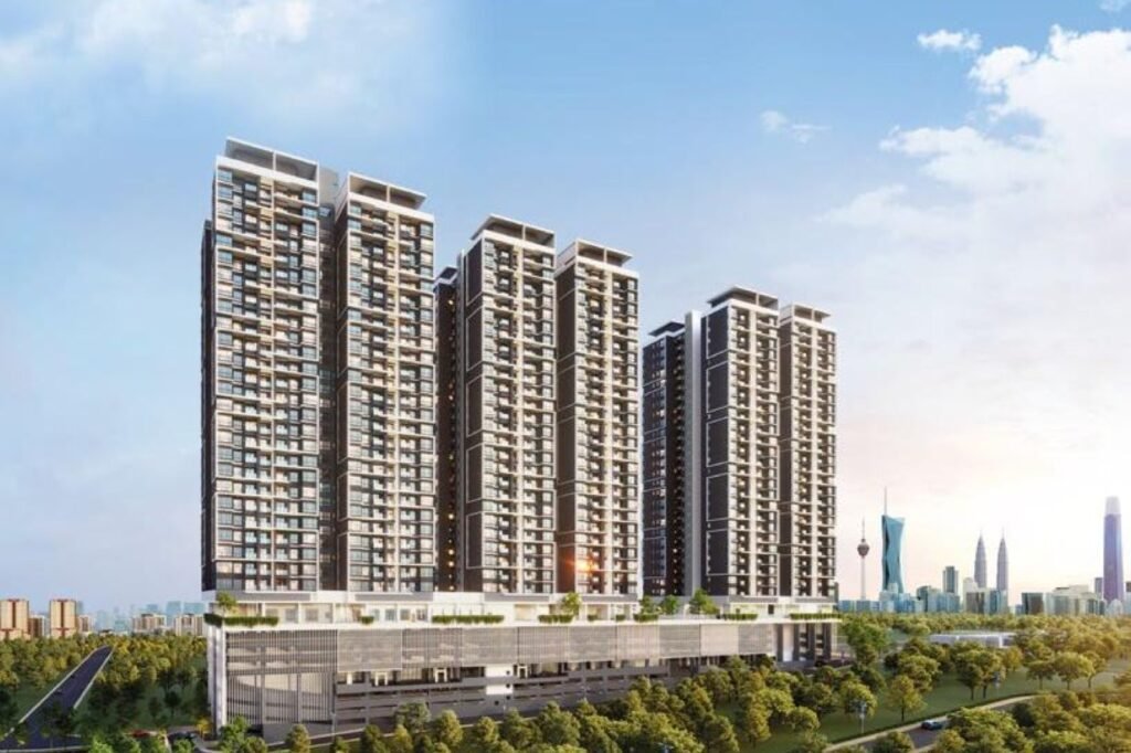 The Atas Residences, Taman Desa: artist's impression of the three towers