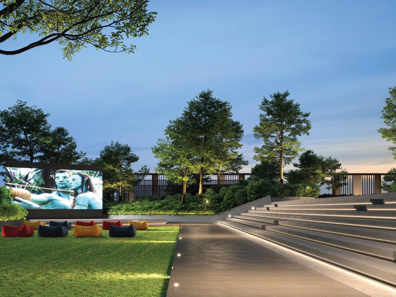 The Atera event lawn and amphitheatre: artist's impression