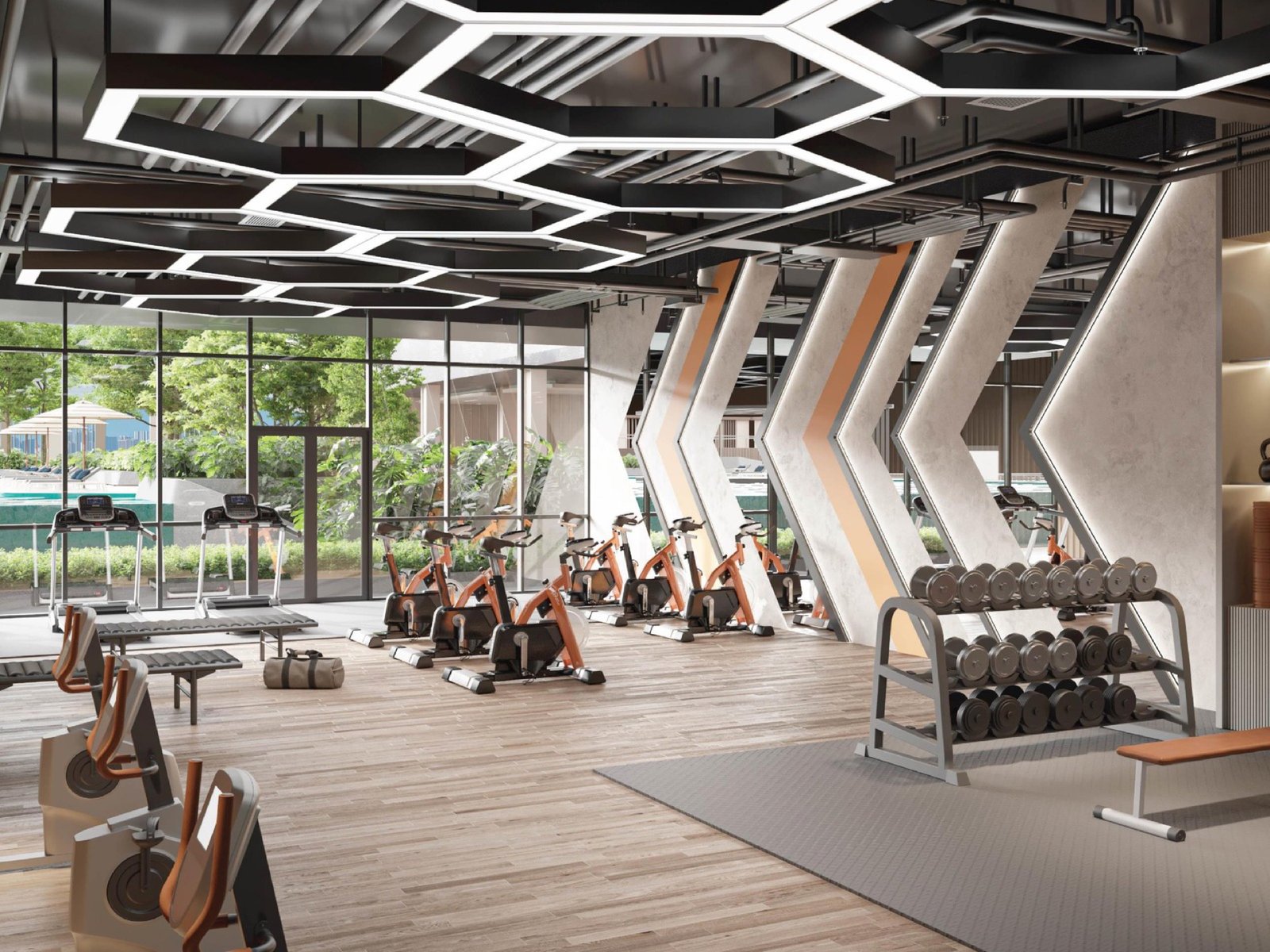 The Atera gymnasium: artist's impression