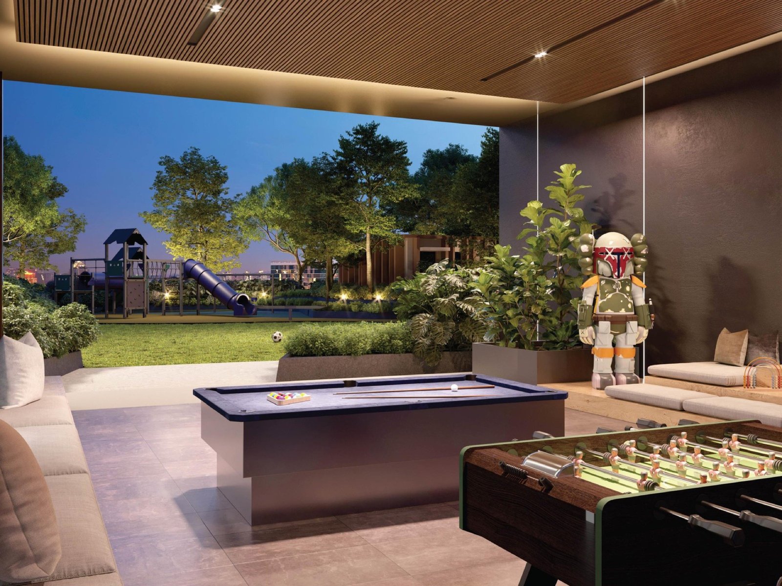 The Atera indoor game room: artist's impression