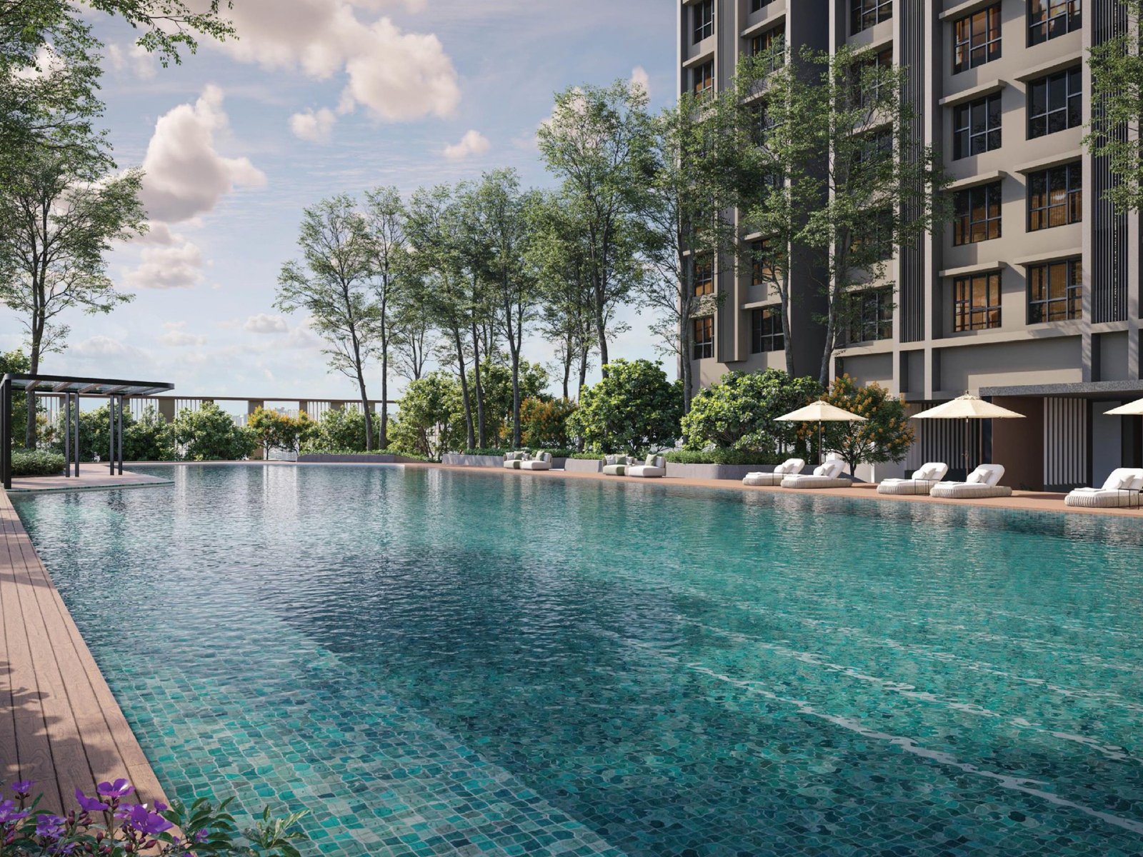 The Atera swimming pool: artist's impression