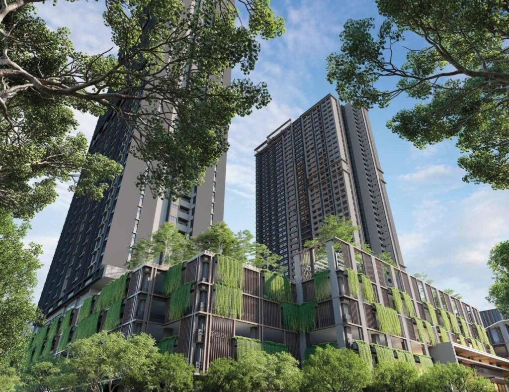 The Atera, Petaling Jaya: artist's impression of the towers and green podium