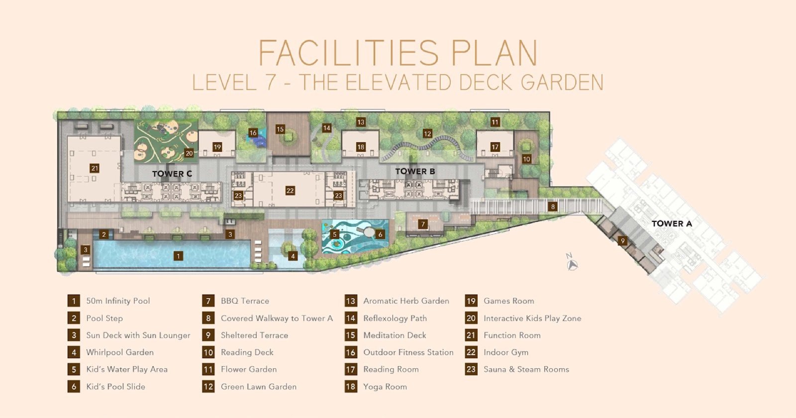 The Maple Residences Level 7 facilities plan