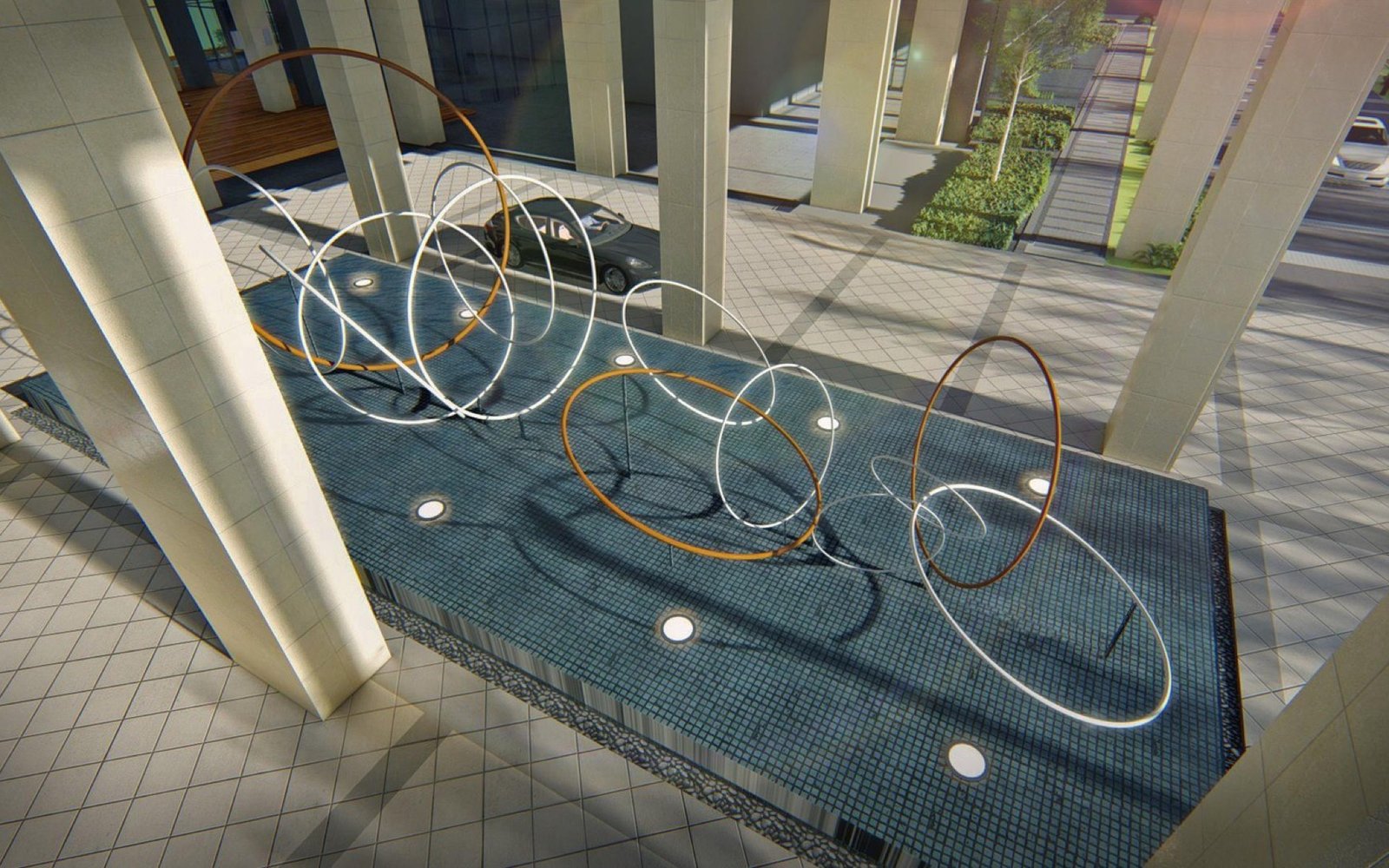 The Maple Residences pool deck: artist's impression