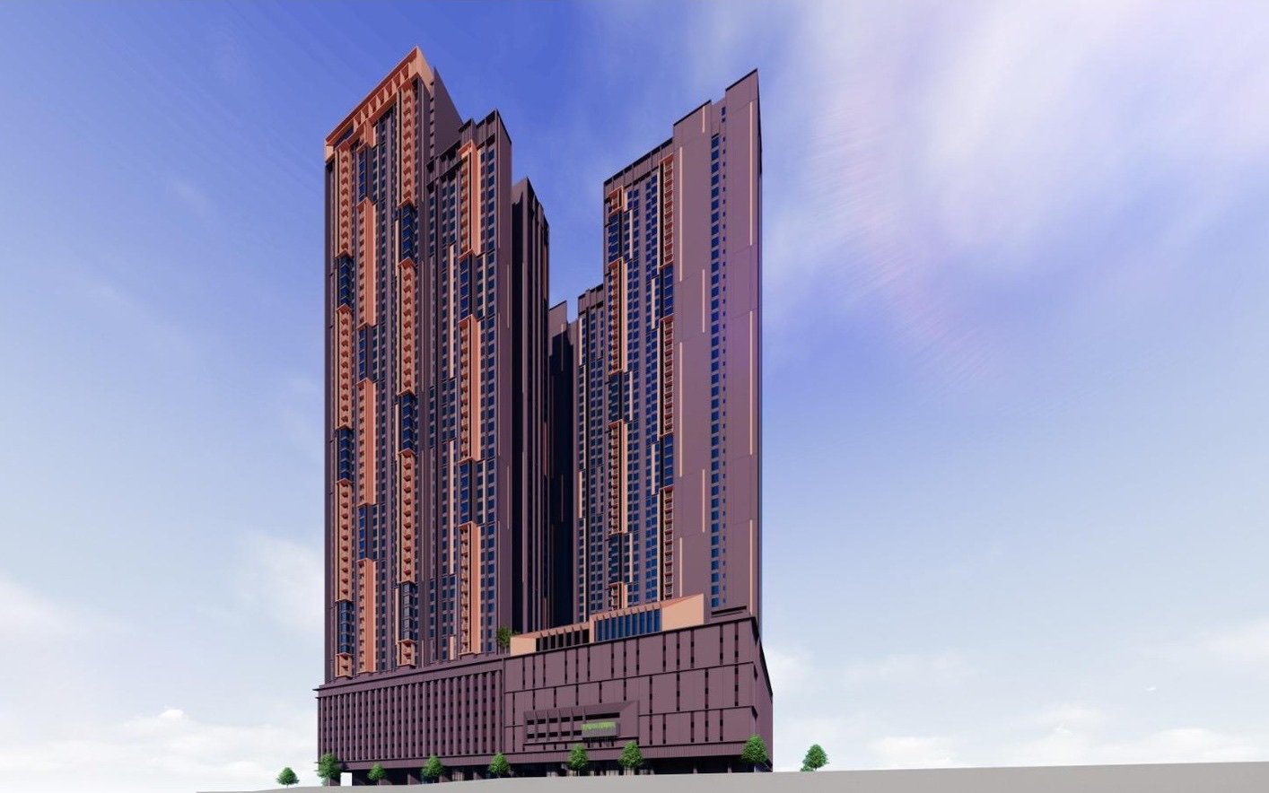 The Vividz @ Bukit Jalil towers and podium: artist's impression
