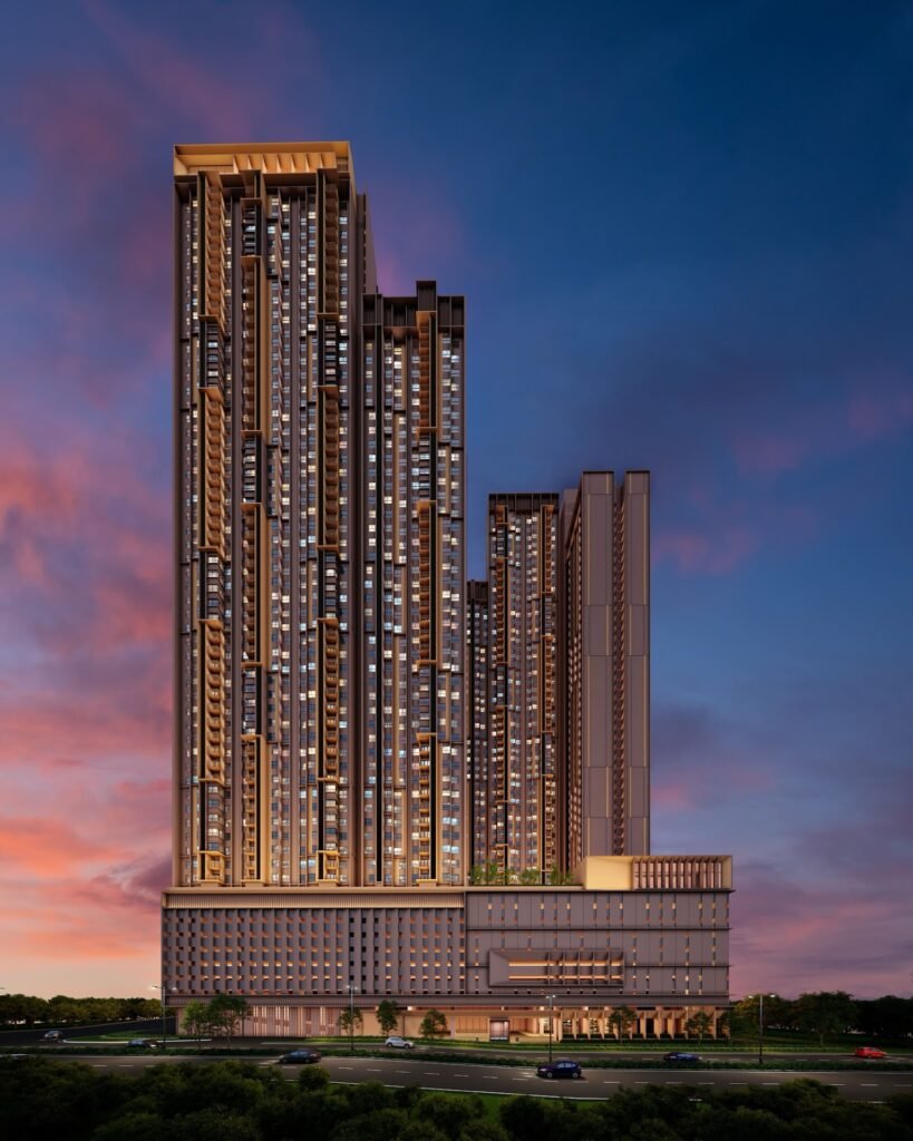The Vividz @ Bukit Jalil: artist's impression of the two towers at dusk
