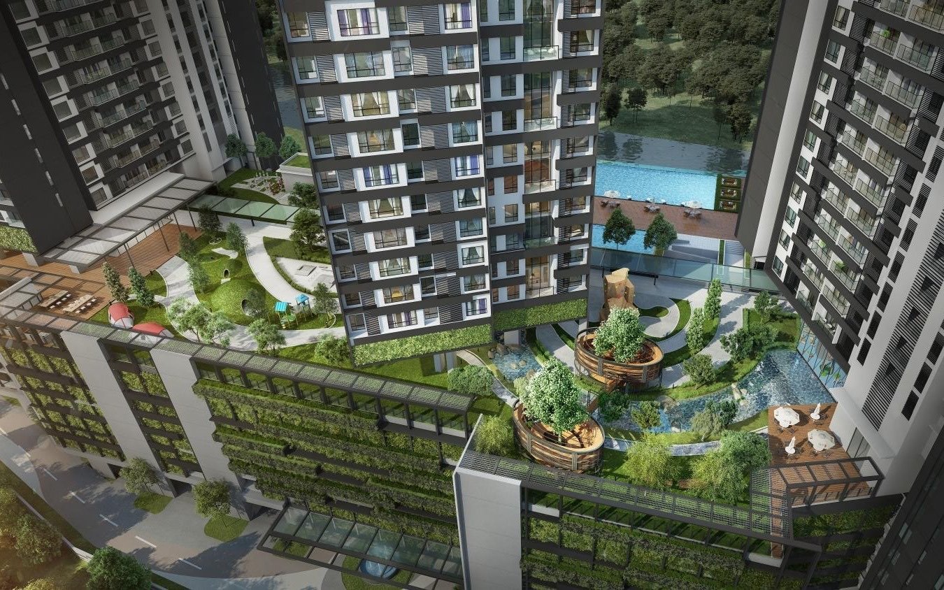 TRIA Seputeh facility deck seen from above: artist's impression