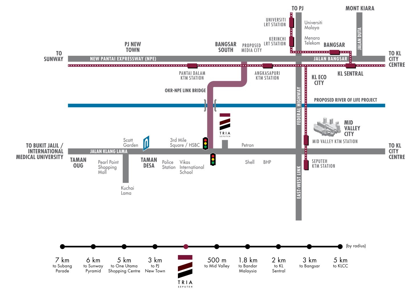 TRIA Seputeh location map