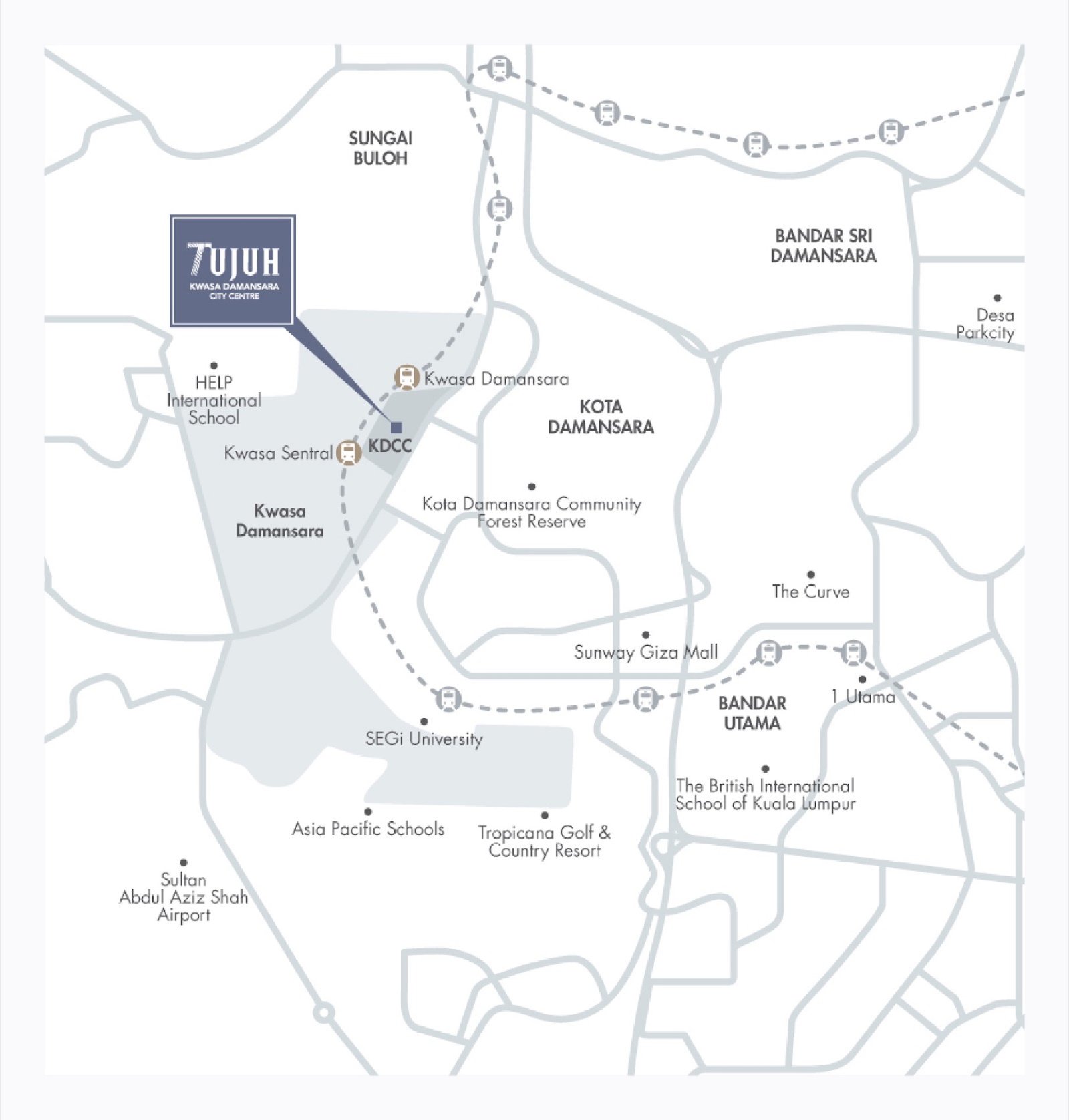 Tujuh Residences location map