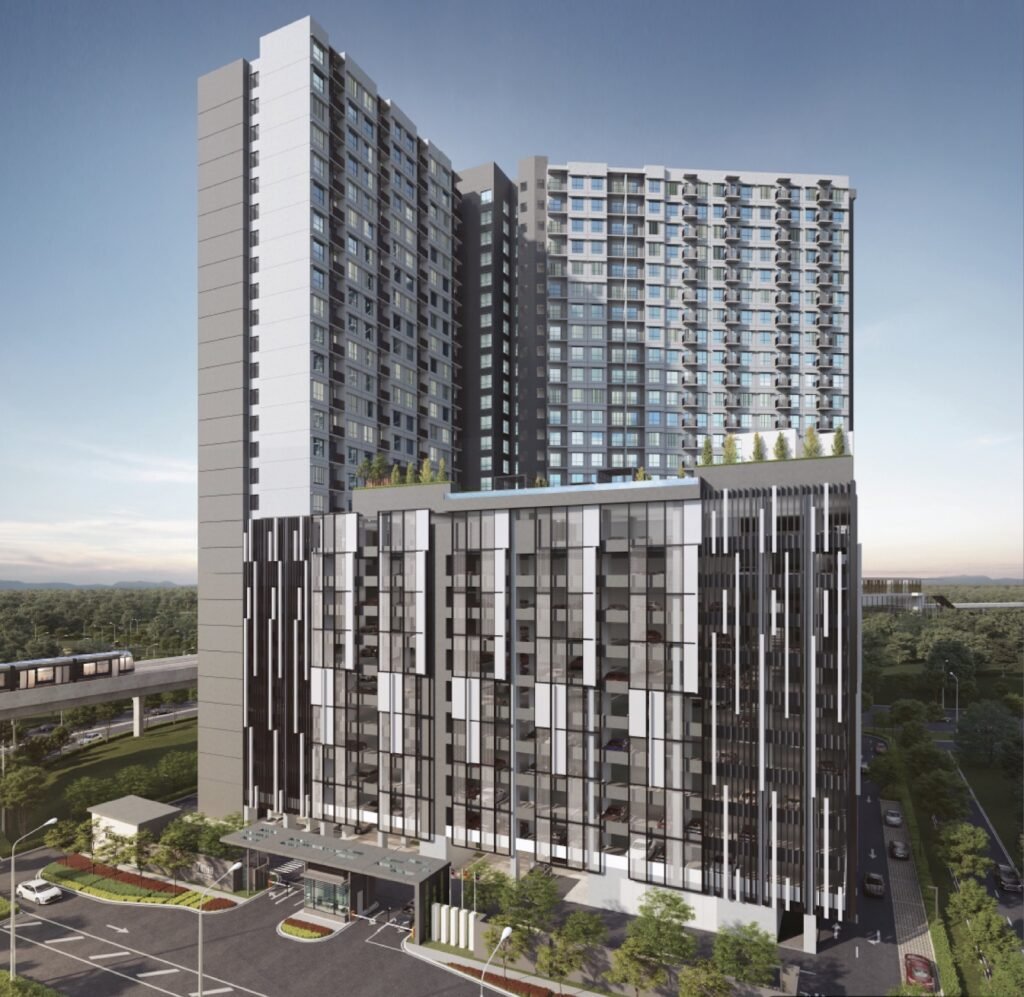 Tujuh Residences, Kwasa Damansara City Centre: artist's impression of the building