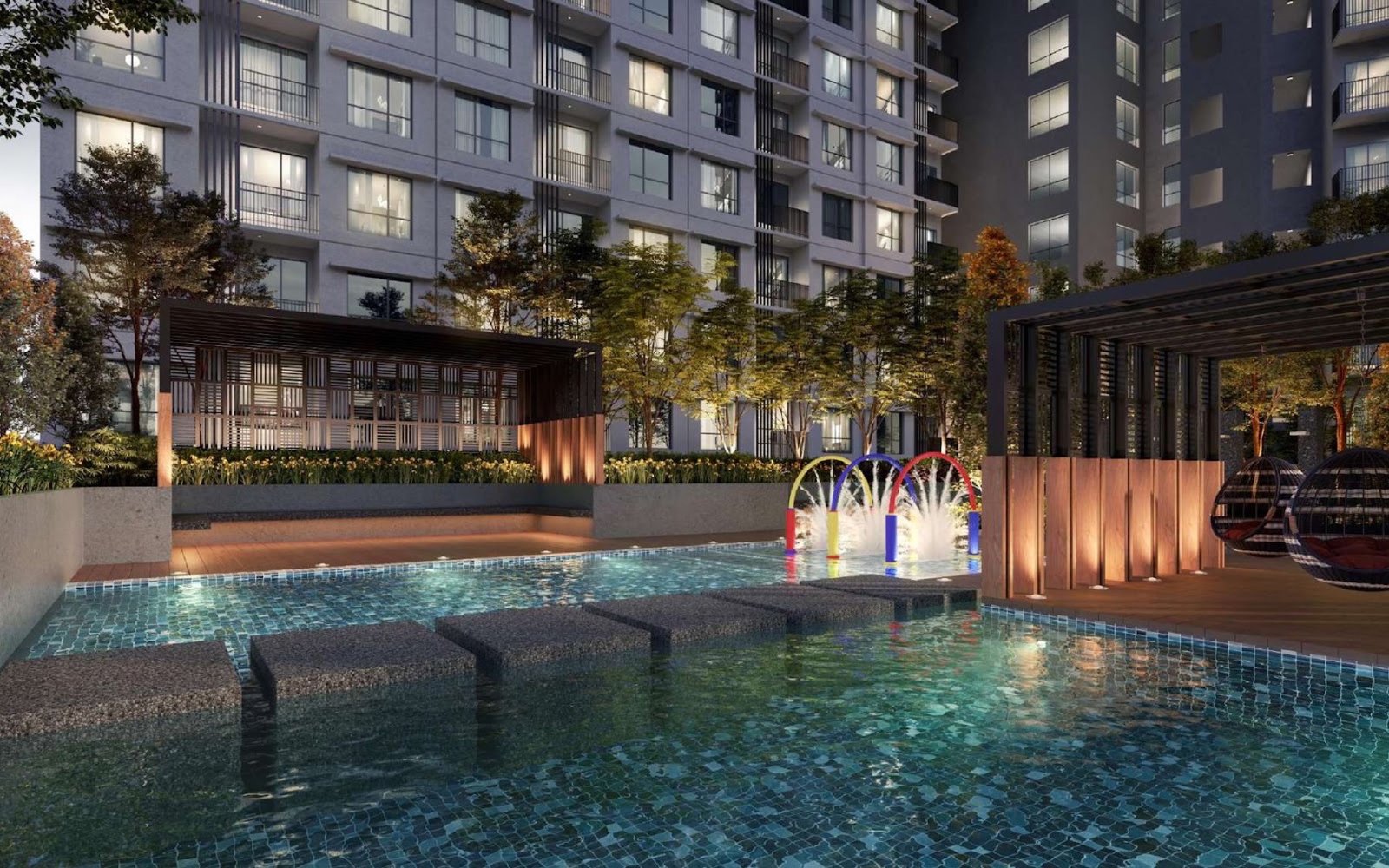 Tujuh Residences water fun zone: artist's impression
