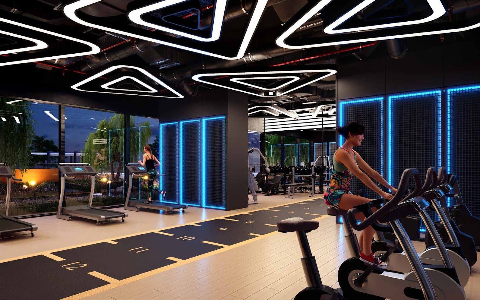 Vox Residence gym: artist's impression
