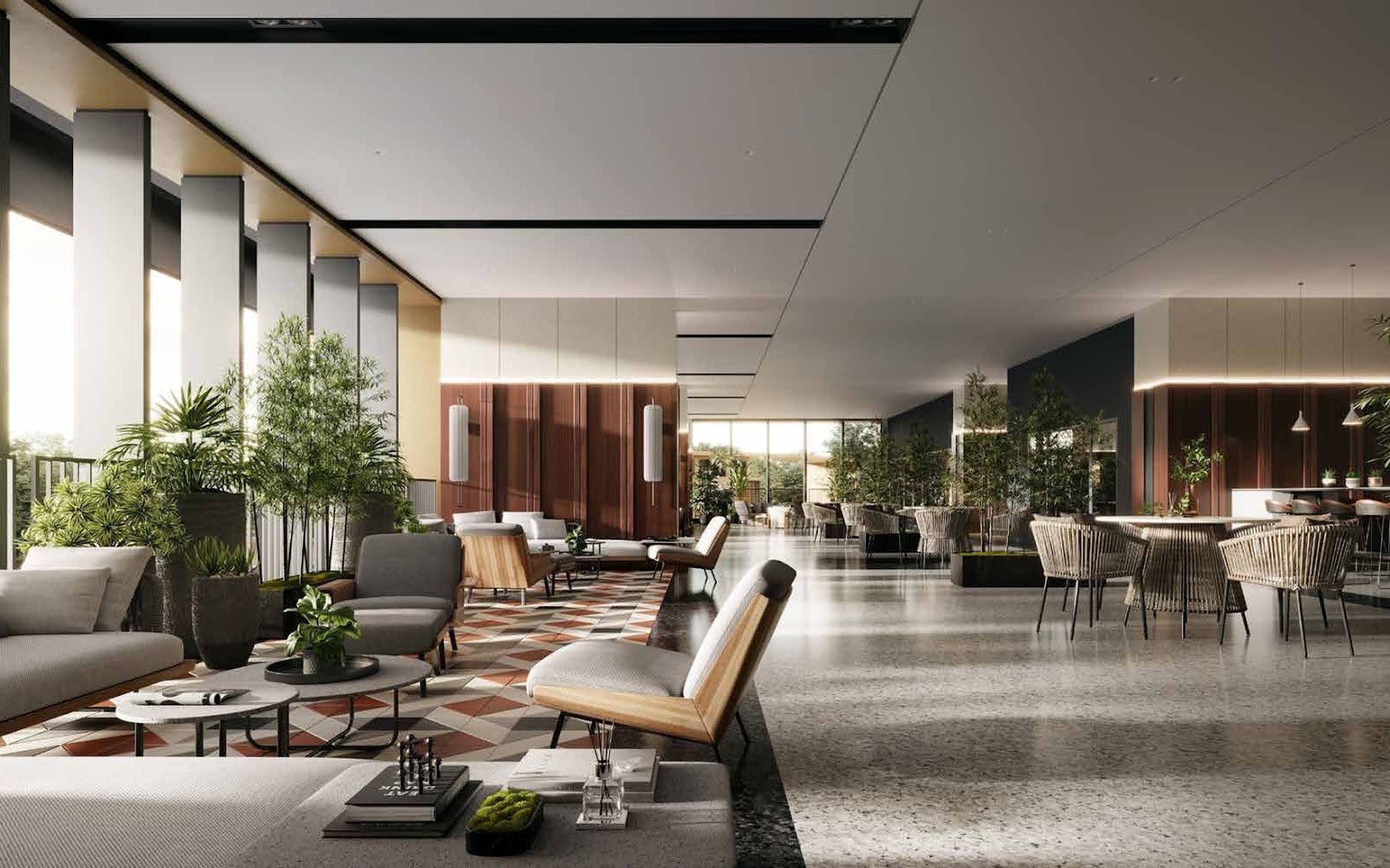 Vox Residence lobby lounge: artist's impression