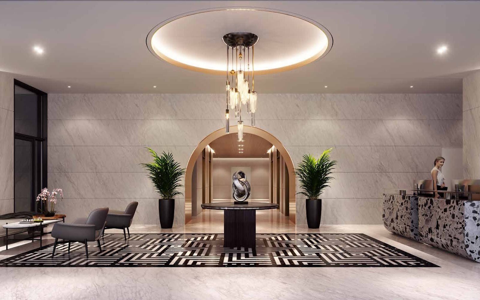 Vox Residence lobby: artist's impression